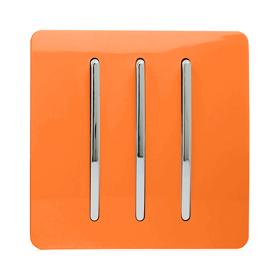 ART-SS6OR  3 Gang 2 Way 10 Amp Rocker Orange